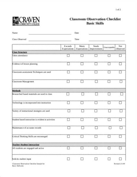 2 quantitative observations|checklist observation pros and cons.